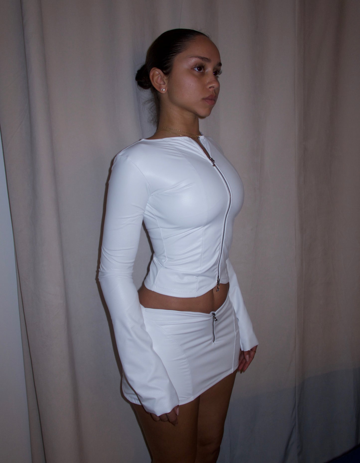 "Moto Jacket" Lait image 1