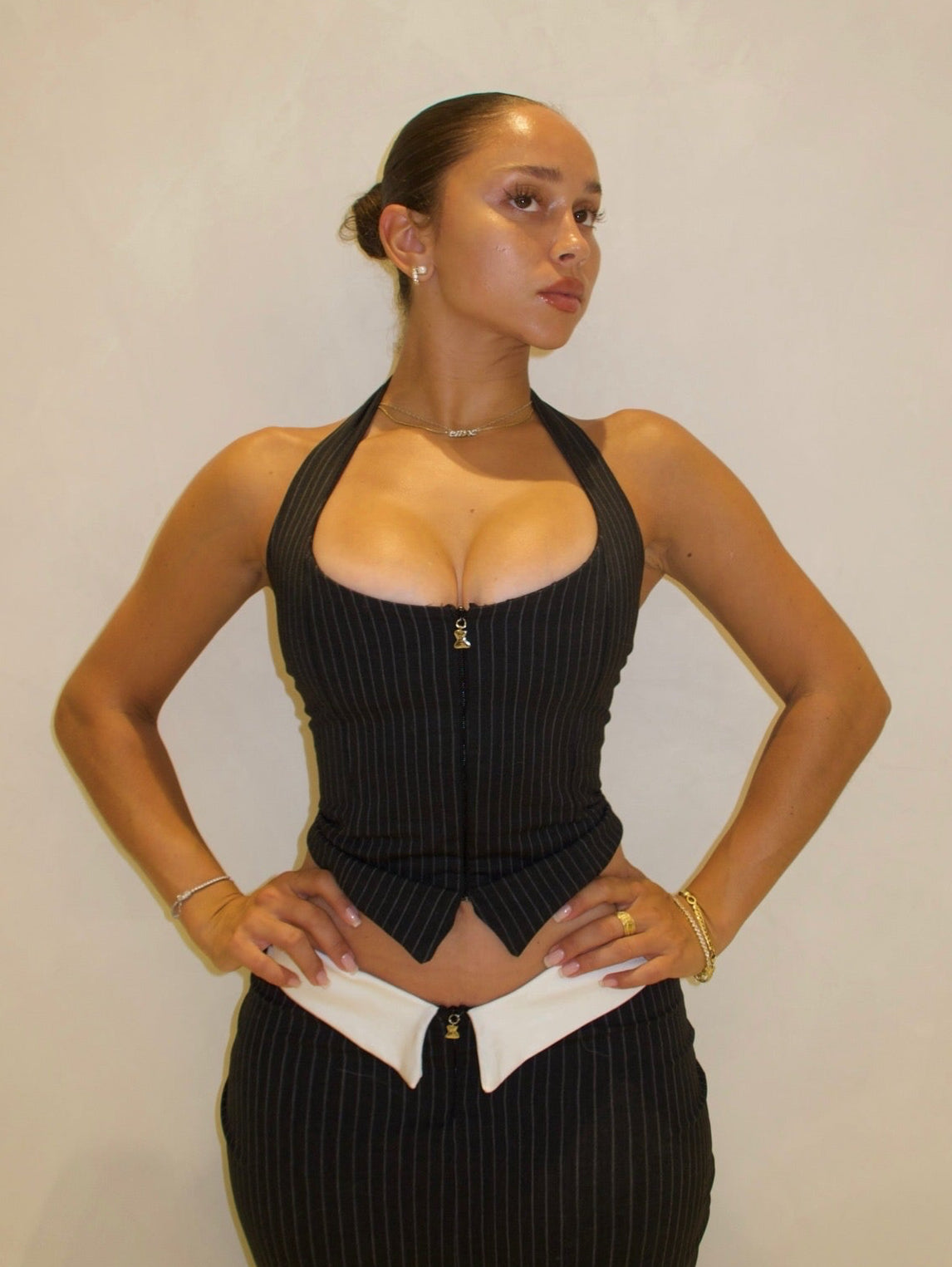 "Tuxedo" Halter