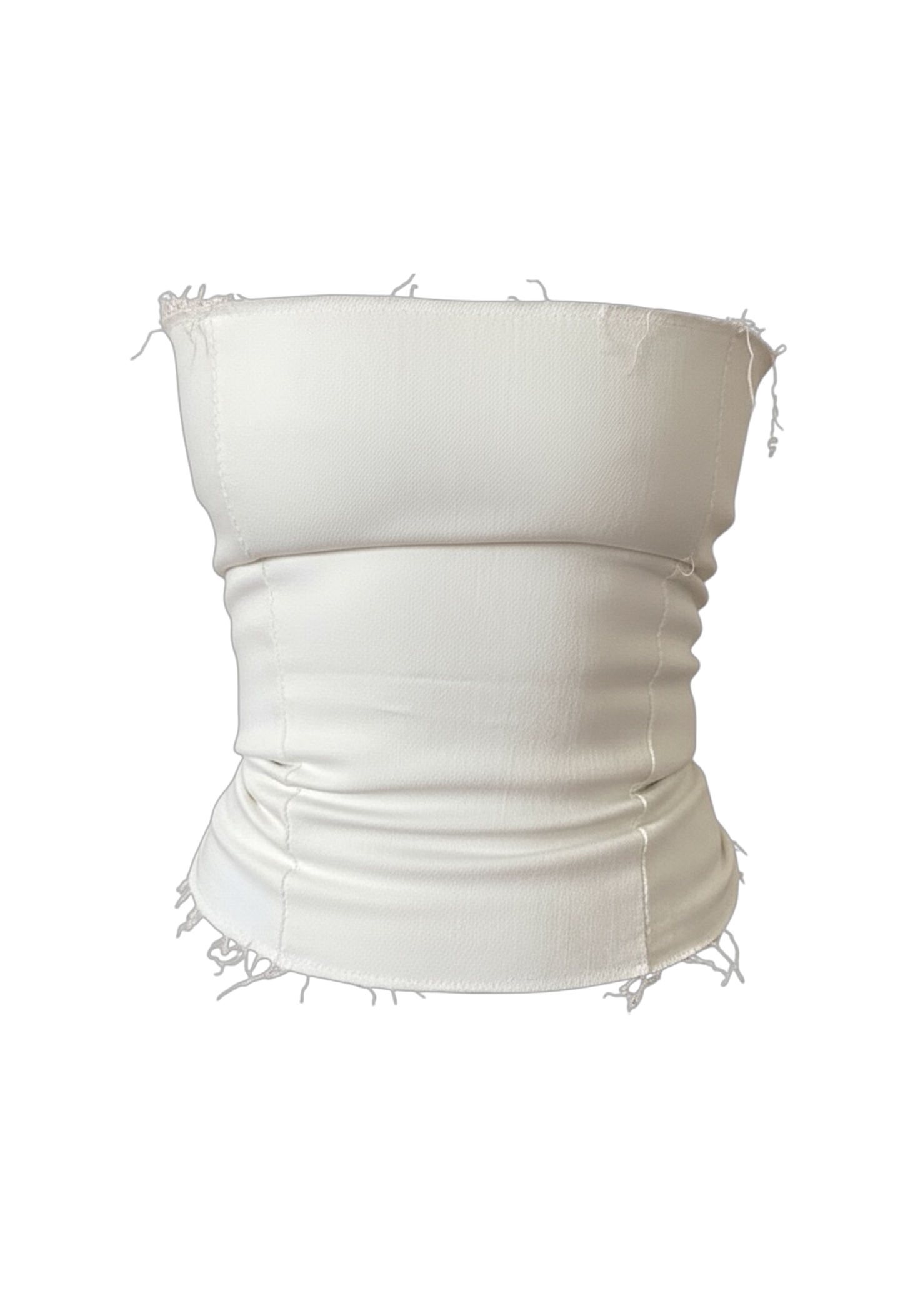 The Denim Corset Blanc
