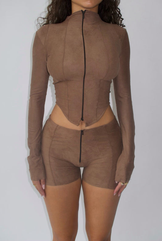 "Daim Jacket" Chocolat image 1