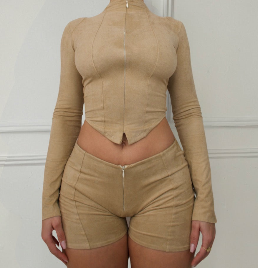 "Daim Short" Crème image 0