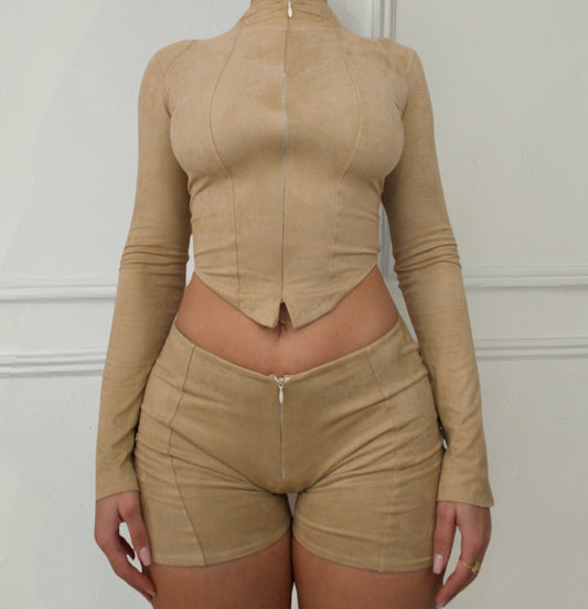 "Daim Short" Crème image 0