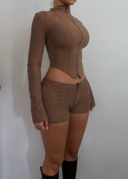 "Daim Jacket" Chocolat image 0