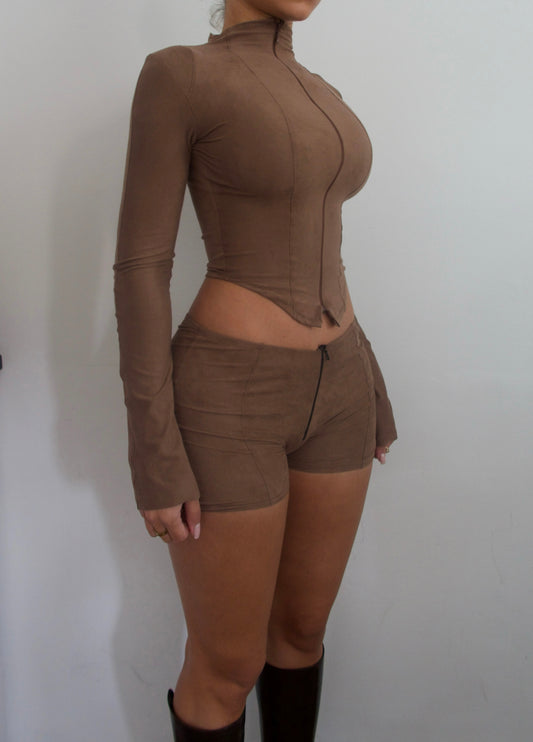 "Daim Jacket" Chocolat image 0