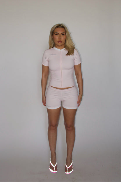 "Paris Short Top" Rose
