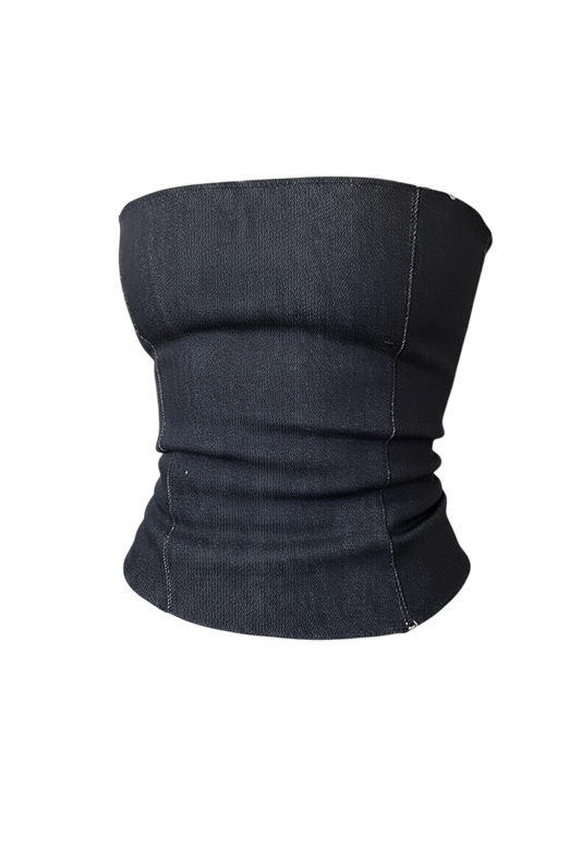 The Denim Corset Cru