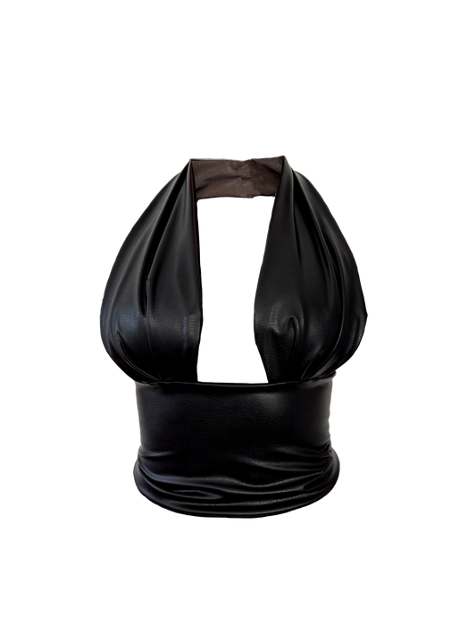 "Moto Halter" Noir
