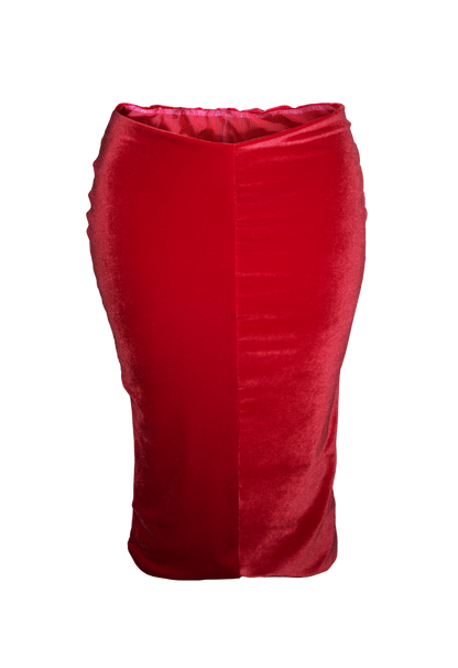 "Velour Midi" Cerise