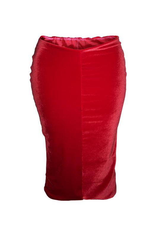 "Velour Midi" Cerise